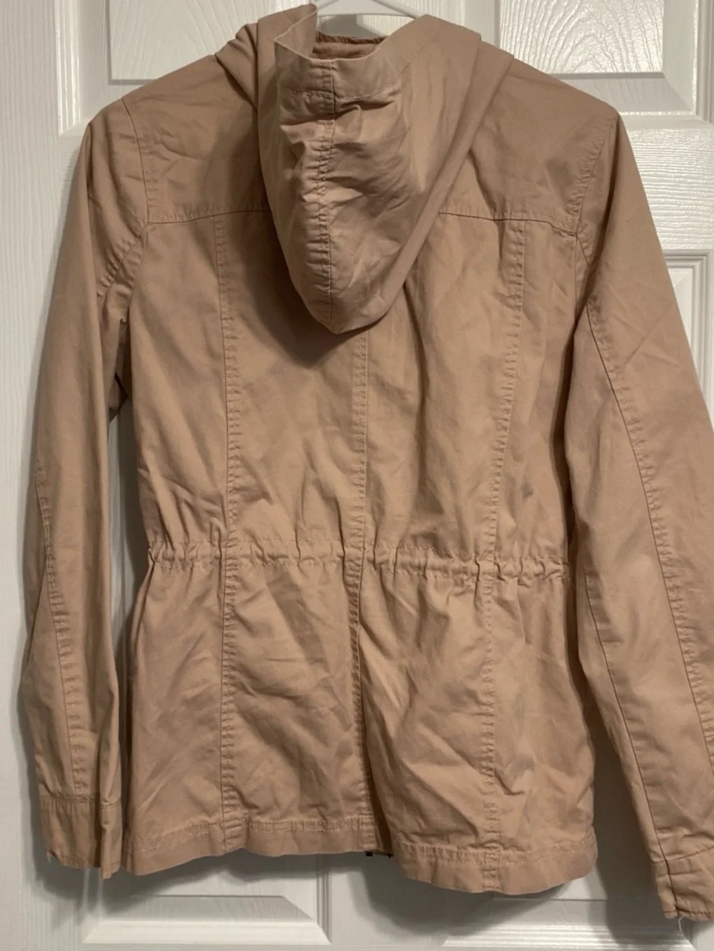 New Look Hooded Utility Jacket in Light Tan